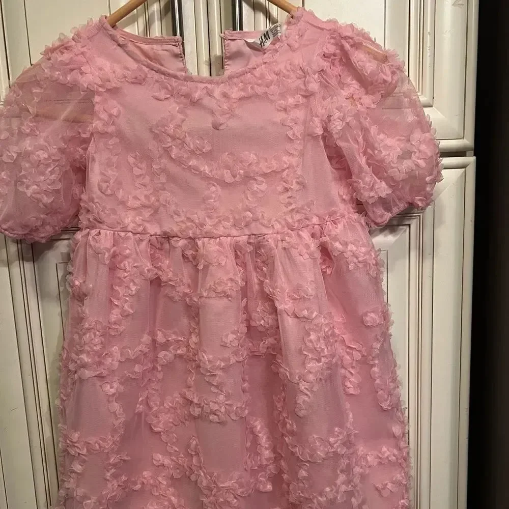 H&M toddler beautiful pink girls dress Sz 5